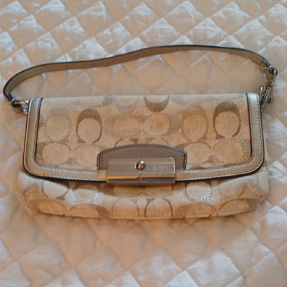 Coach Tan Signature Shoulder Bag